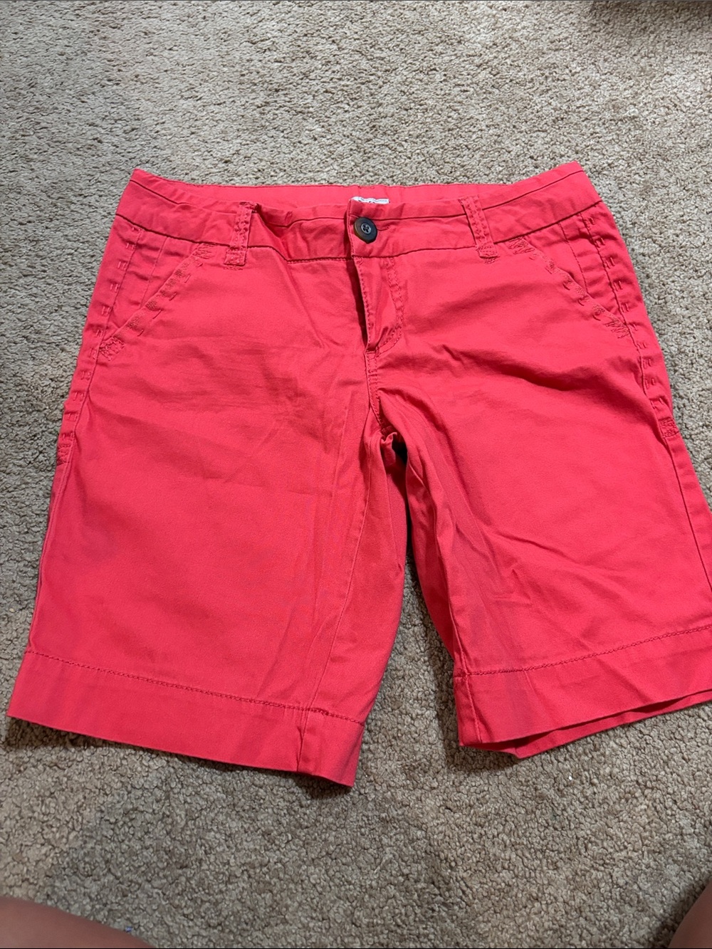 BKE Coral Pink Bermuda Shorts
